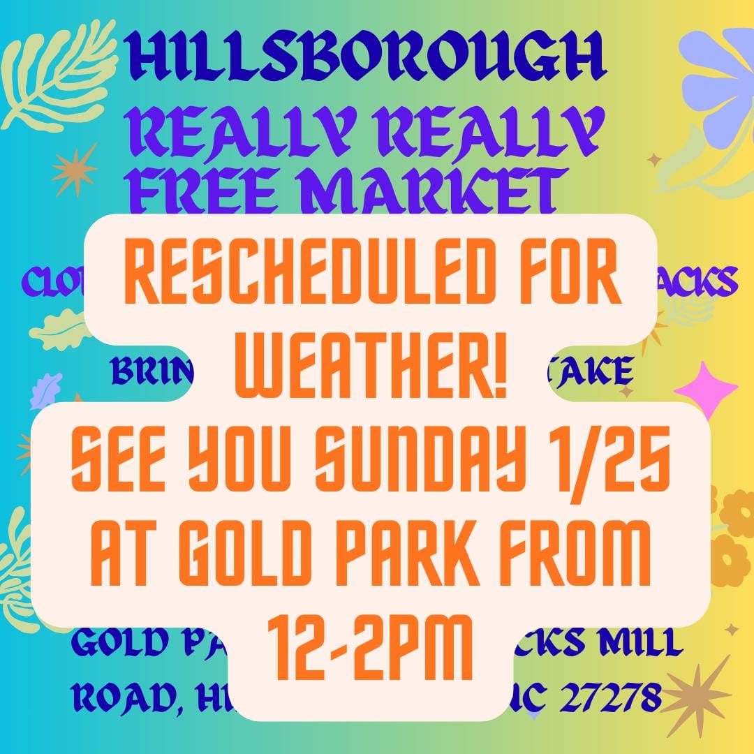 January Really Really Free Market - POSTPONED (1 week)